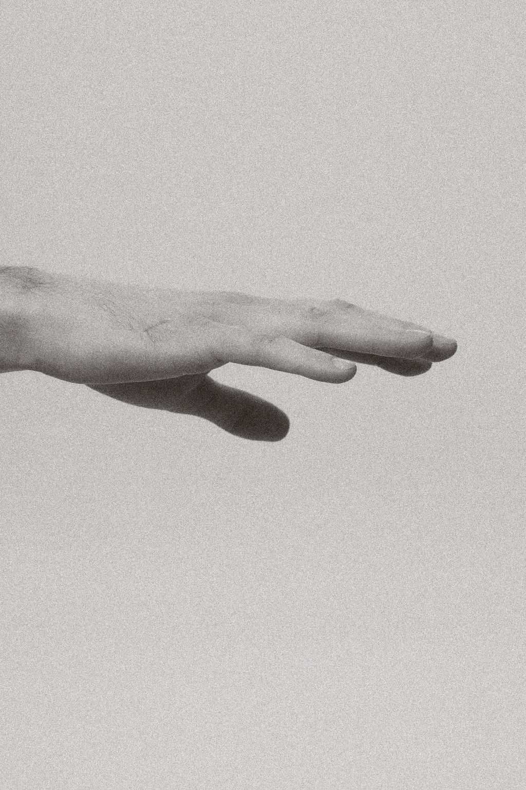 A hand in soft light